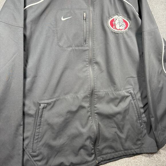 Nike Full Zip Swoosh Jacket Men's XXL Black Georgia Patched Casual Outdoors - Picture 3 of 10